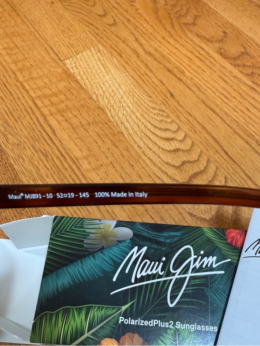 Maui Jim Cat Eye Sunglasses - Tortoiseshell Brown Frame with Dark Lenses - Picture 6 of 7